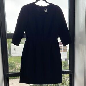 Elegant Black Dress wool dress sz 4 Y2K J crew business casual